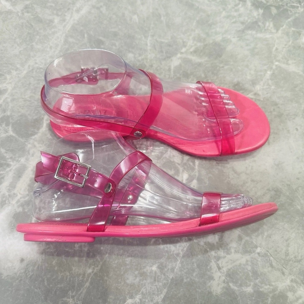 Schultz Nicky Hot Pink Jelly Strappy Sandals Women’s SZ 9B